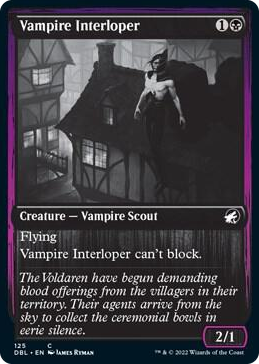 Vampire Interloper #125 C - Innistrad: Double Feature Pokemon card