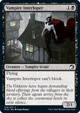 0125 Vampire Interloper C Innistrad: Midnight Hunt