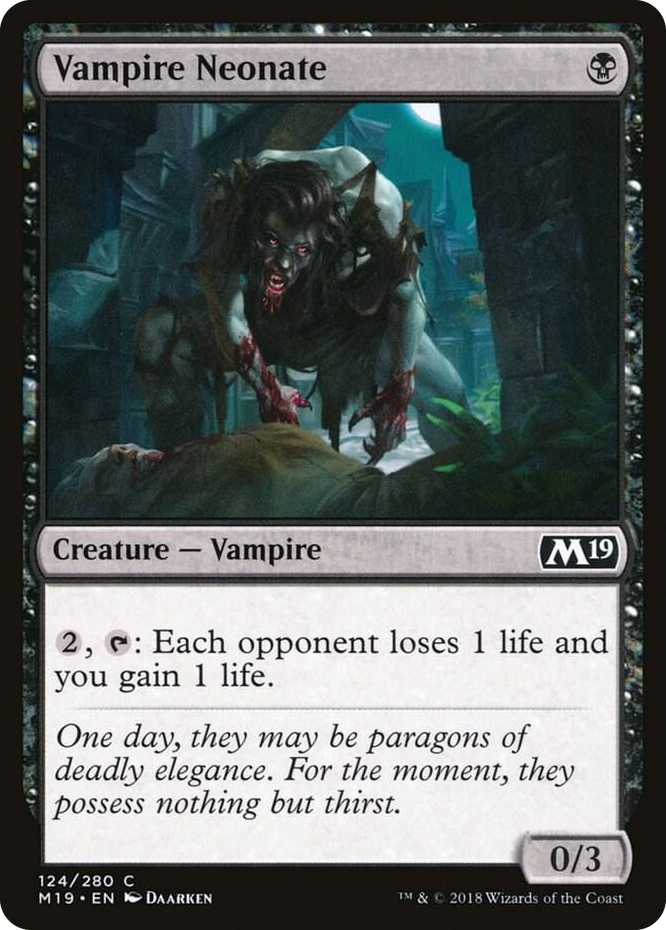 0124 Vampire Neonate C Core Set 2019