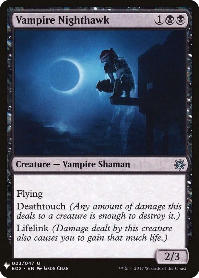 0023 Vampire Nighthawk (E02) U The List Reprints