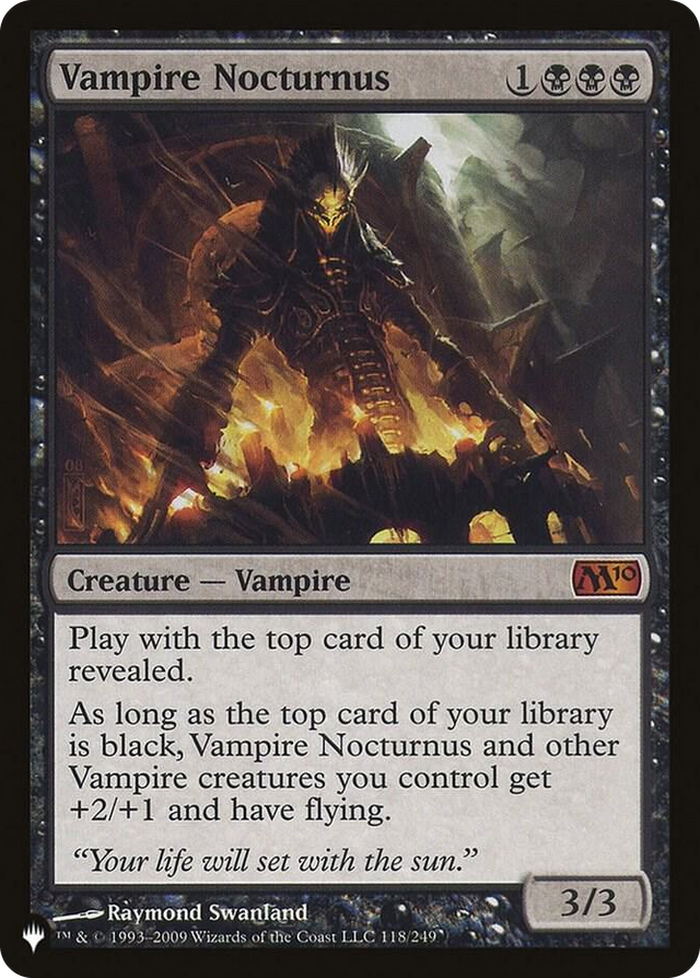 0118 Vampire Nocturnus M The List Reprints