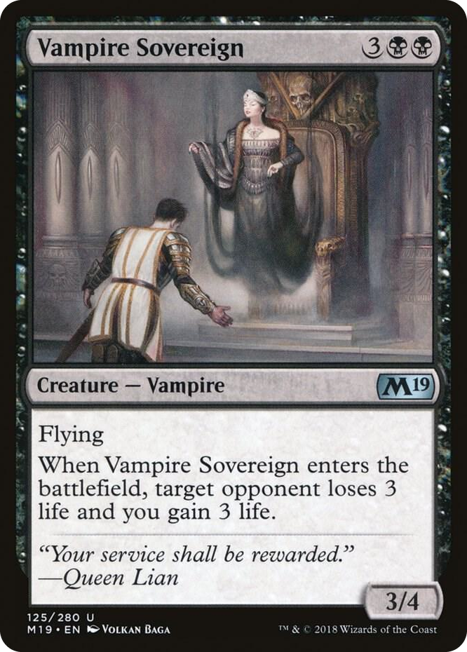 0125 Vampire Sovereign U Core Set 2019