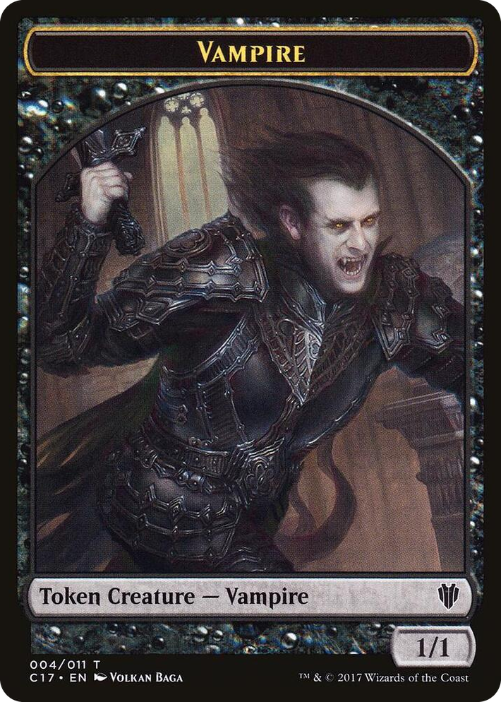0004 Vampire // Zombie Double-sided Token T Commander 2017
