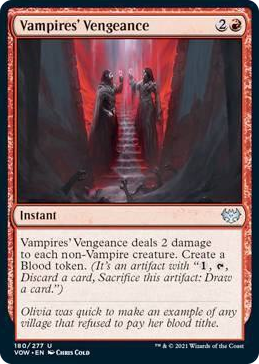 Vampires' Vengeance #180 U - Innistrad: Crimson Vow Pokemon card