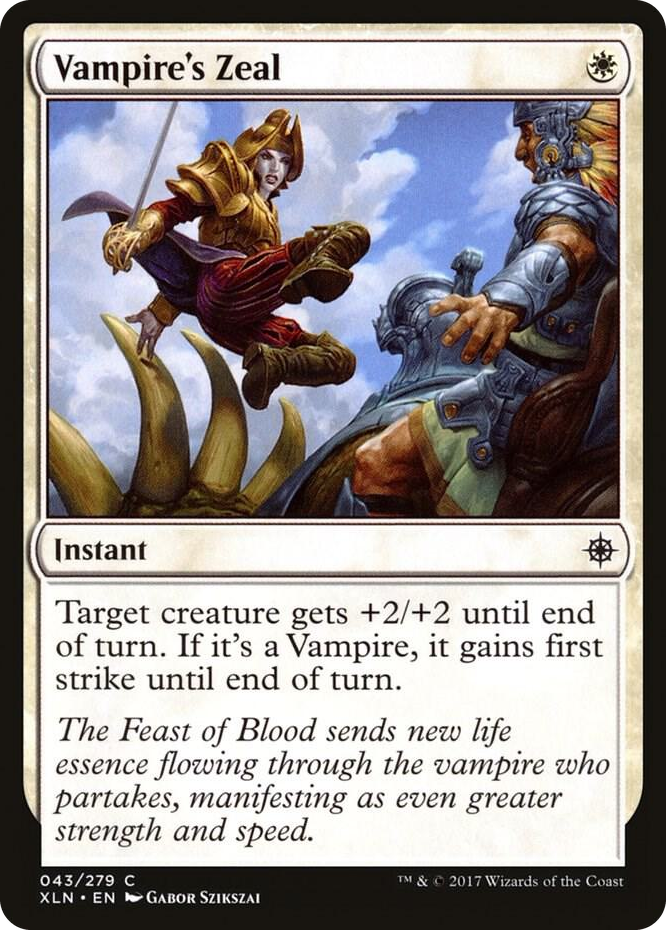 0043 Vampire's Zeal C Ixalan