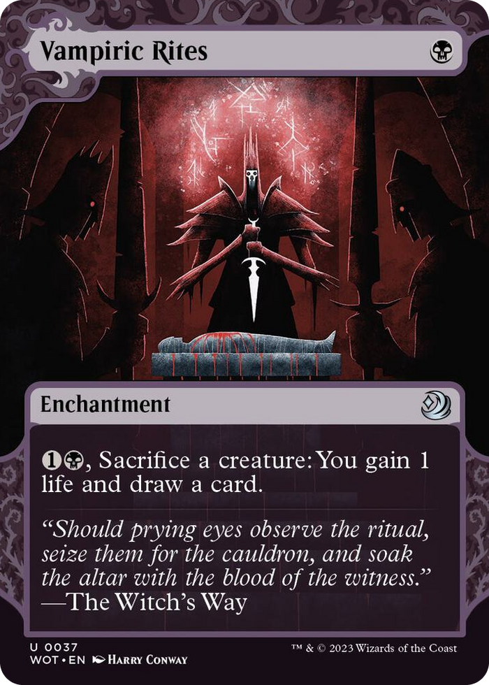 Vampiric Rites #37 U - Wilds of Eldraine: Enchanting Tales Pokemon card