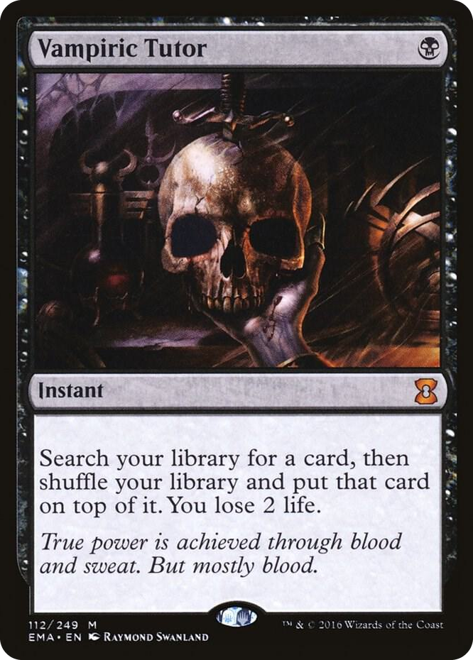 Vampiric Tutor #112 M - Eternal Masters Pokemon card