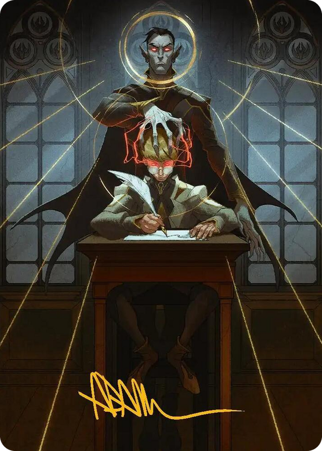 0045 Vampiric Tutor Art Card (Gold-Stamped Signature) S Art Series: Secrets of Strixhaven