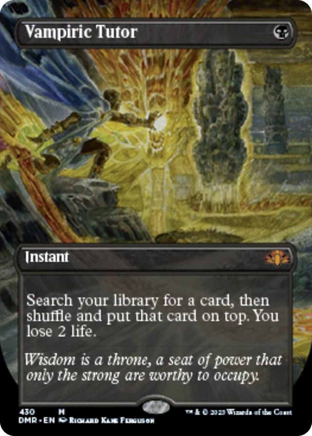 0430 Vampiric Tutor (Borderless) M Dominaria Remastered