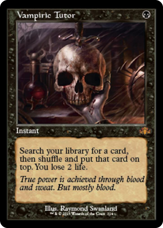 0314 Vampiric Tutor (Retro Frame) M Dominaria Remastered