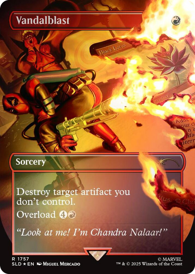 1757 Vandalblast (1757) (Rainbow Foil) R Secret Lair Drop Series