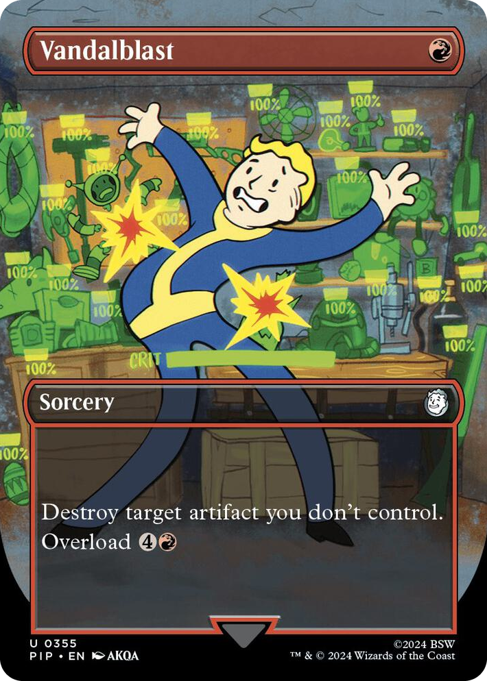 0355 Vandalblast (Borderless) U Universes Beyond: Fallout