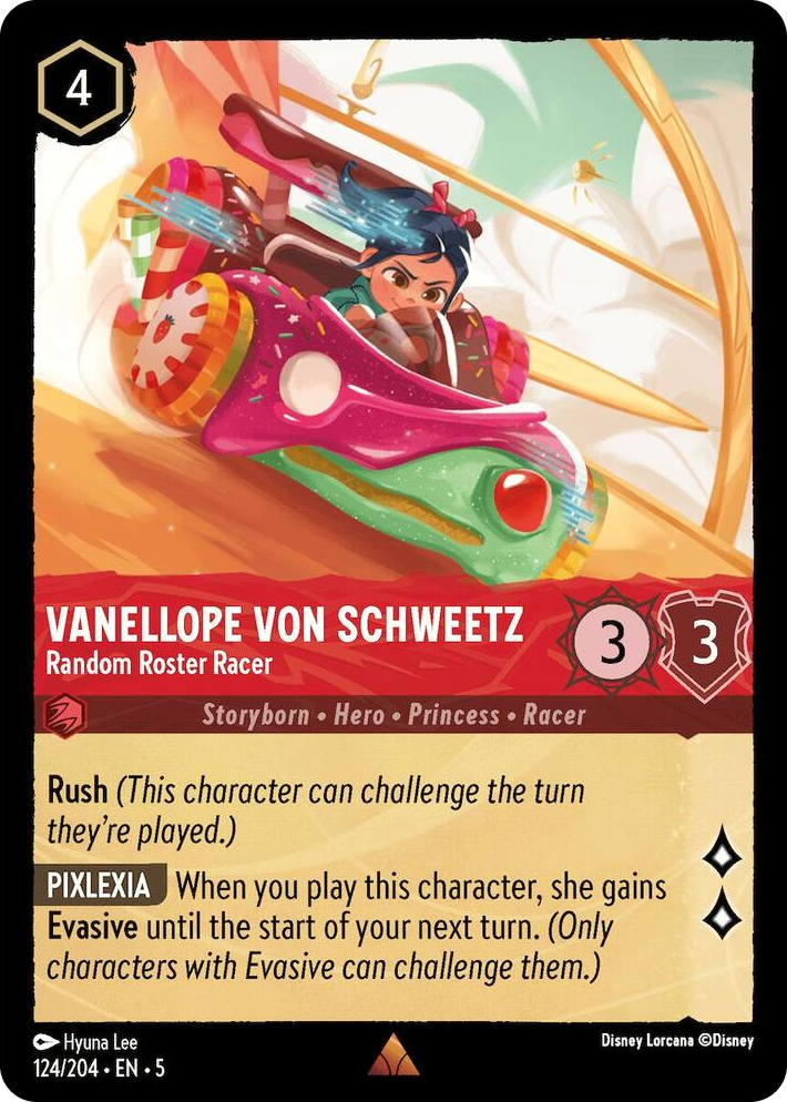 0124 Vanellope von Schweetz - Random Roster Racer Rare Shimmering Skies
