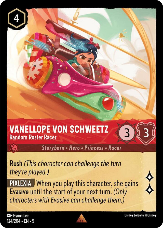 0124 Vanellope von Schweetz - Random Roster Racer Rare Shimmering Skies