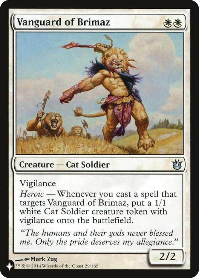 Vanguard of Brimaz #29 U - The List Reprints Pokemon card