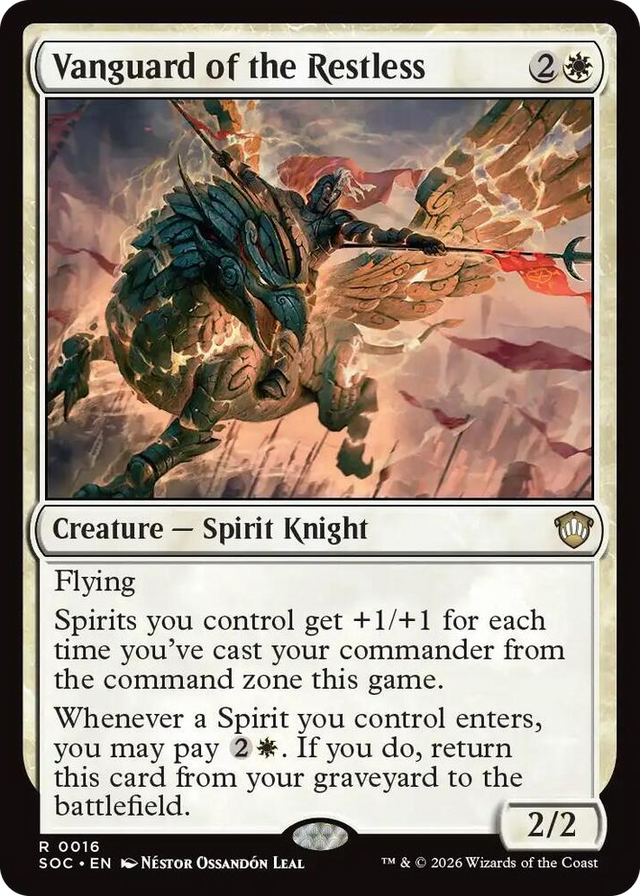 0016 Vanguard of the Restless R Commander: Secrets of Strixhaven