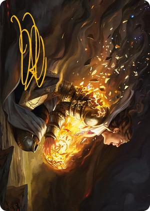 0010 Vanish into Eternity Art Card (Gold-Stamped Signature) S Art Series: Phyrexia: All Will Be One