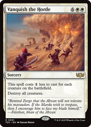 0091 Vanquish the Horde R Commander: Tarkir: Dragonstorm
