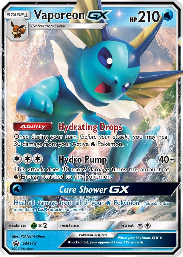 SM172 Vaporeon GX - SM172 Promo SM Promos