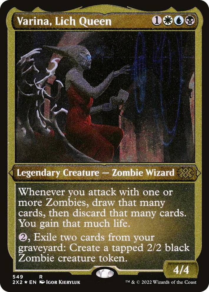0549 Varina, Lich Queen (Foil Etched) R Double Masters 2022