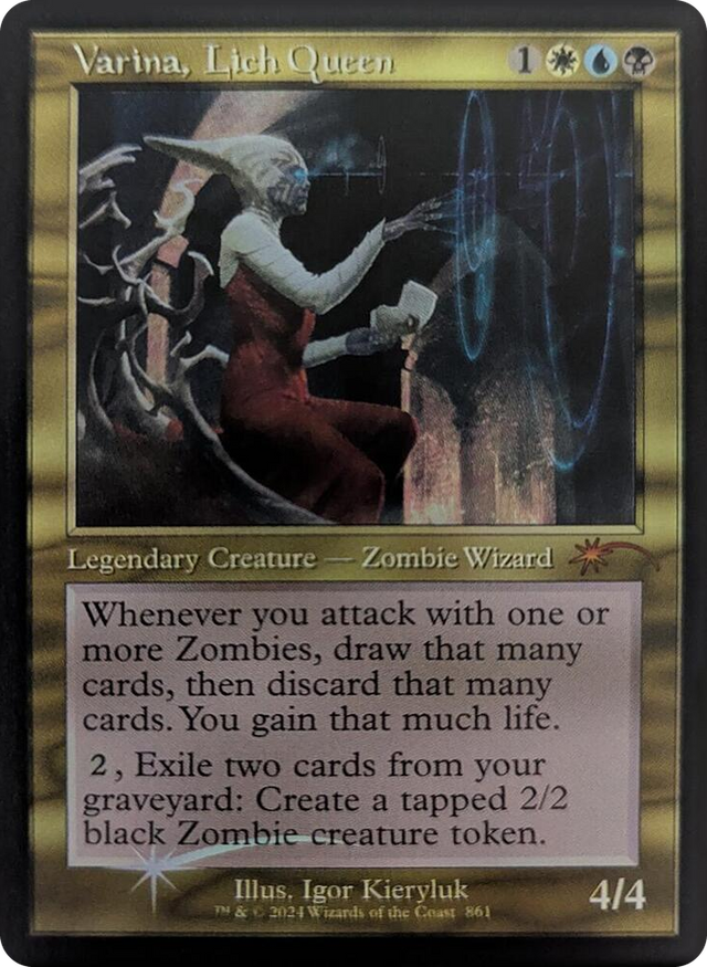 0861 Varina, Lich Queen (Retro Frame) R Secret Lair Drop Series