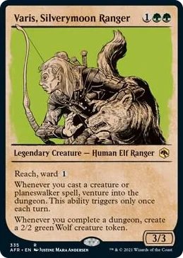0335 Varis, Silverymoon Ranger (Showcase) R Adventures in the Forgotten Realms