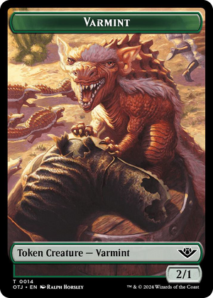 0014 Varmint // Plot Double-Sided Token T Outlaws of Thunder Junction