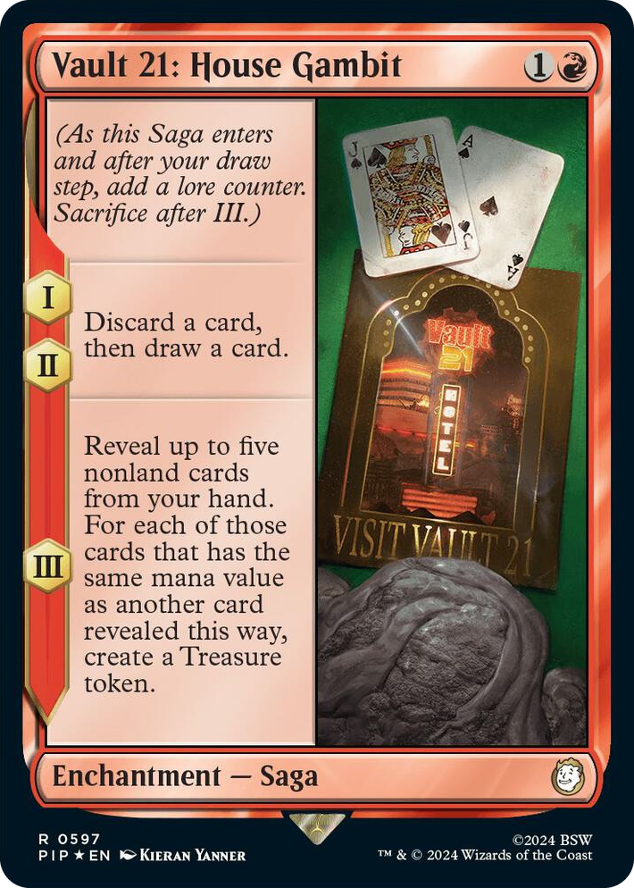 0597 Vault 21: House Gambit (Surge Foil) R Universes Beyond: Fallout