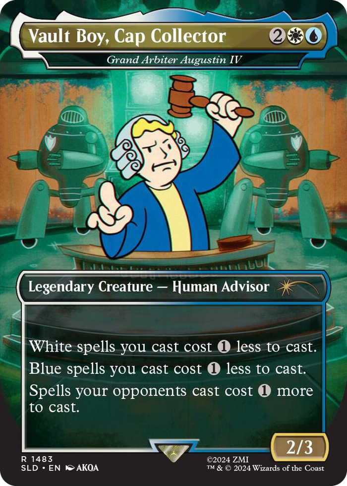 Vault Boy, Cap Collector - Grand Arbiter Augustin IV #1483 R - Secret Lair Drop Series Pokemon card