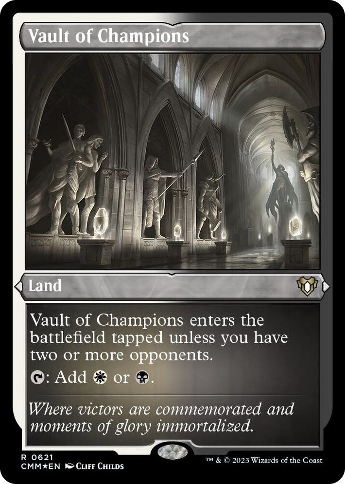 0621 Vault of Champions (Foil Etched) R Commander Masters