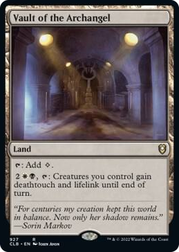 Vault of the Archangel #927 R - Commander Legends: Battle for Baldur's Gate Pokemon card