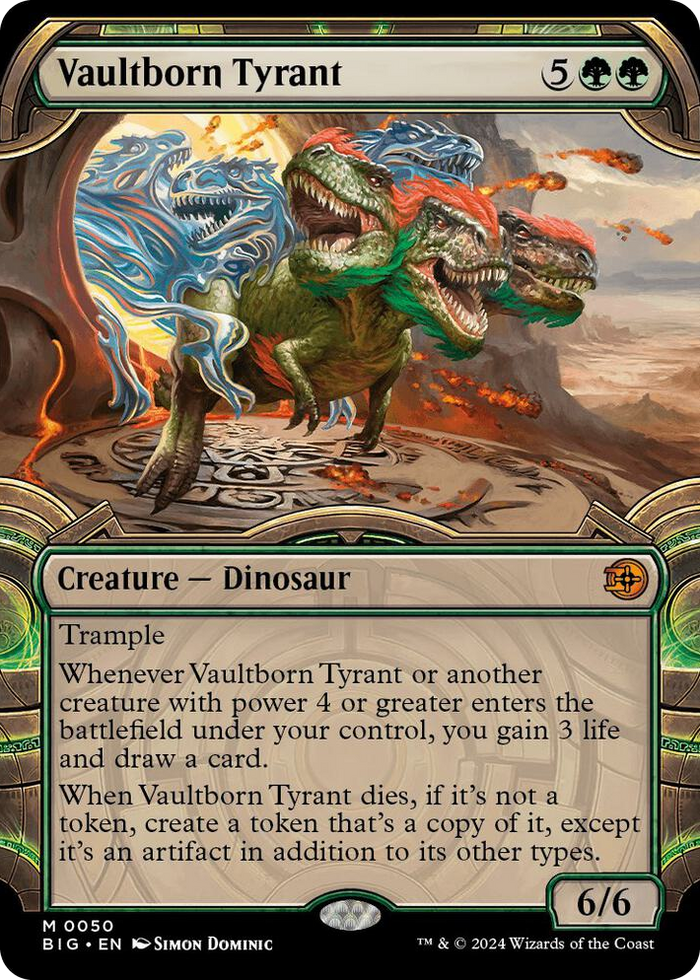 Vaultborn Tyrant (Showcase) #50 M - Outlaws of Thunder Junction: The Big Score Pokemon card