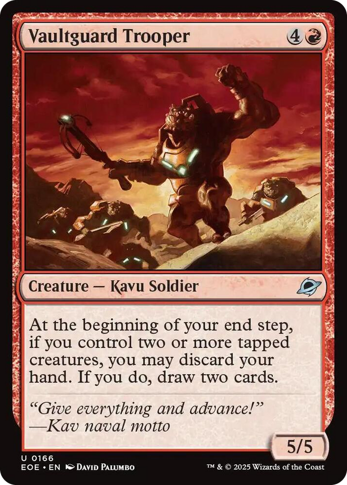 Vaultguard Trooper #166 U - Edge of Eternities Pokemon card