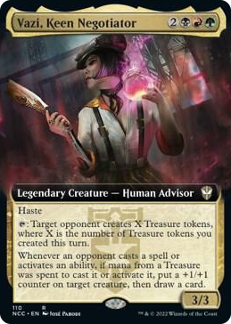 0110 Vazi, Keen Negotiator (Extended Art) R Commander: Streets of New Capenna