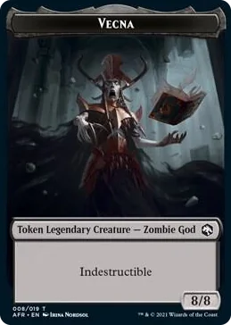 0008 Vecna Token T Adventures in the Forgotten Realms
