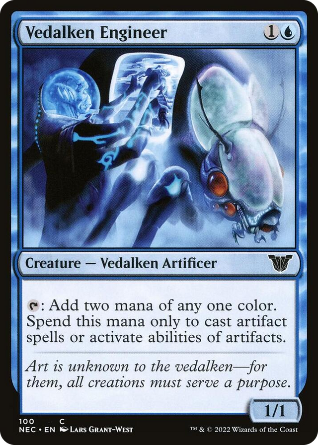 0100 Vedalken Engineer C Commander: Kamigawa: Neon Dynasty