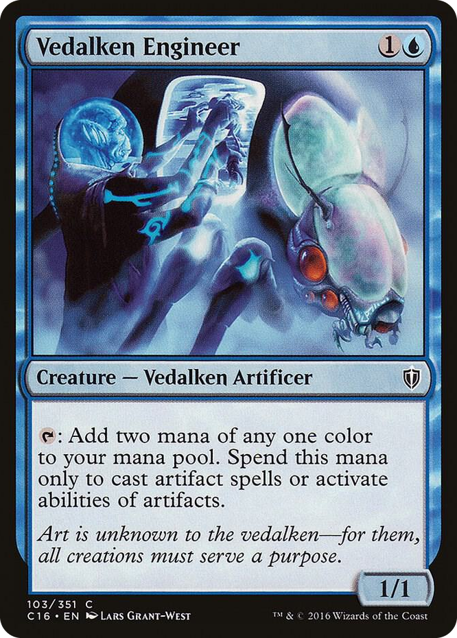 Vedalken Engineer #103 C - Commander 2016 Pokemon card