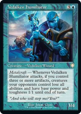 0100 Vedalken Humiliator (Retro Frame) R Commander: The Brothers' War