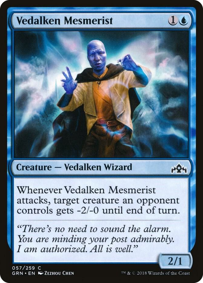 0057 Vedalken Mesmerist C Guilds of Ravnica