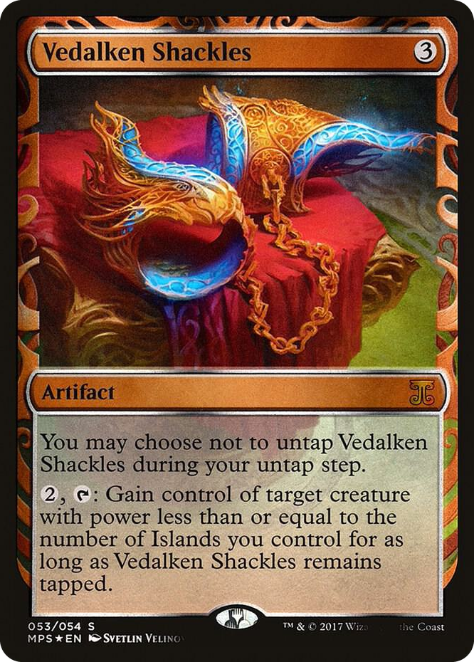 Vedalken Shackles #53 M - Masterpiece Series: Kaladesh Inventions Pokemon card