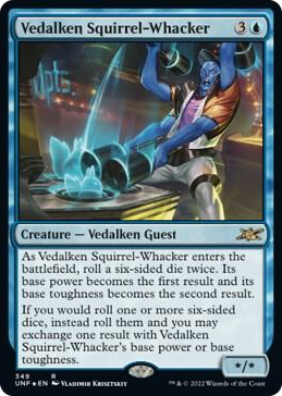 0349 Vedalken Squirrel-Whacker (Galaxy Foil) R Unfinity