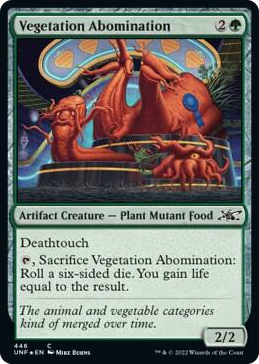 0446 Vegetation Abomination (Galaxy Foil) C Unfinity