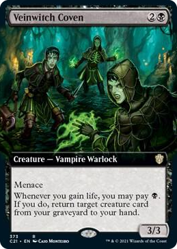 0373 Veinwitch Coven (Extended Art) R Commander 2021