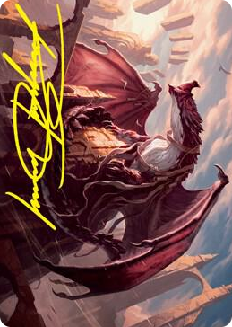 0061 Velomachus Lorehold Art Card (Gold-Stamped Signature) S Art Series: Strixhaven