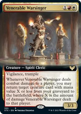 0355 Venerable Warsinger (Extended Art) R Strixhaven: School of Mages