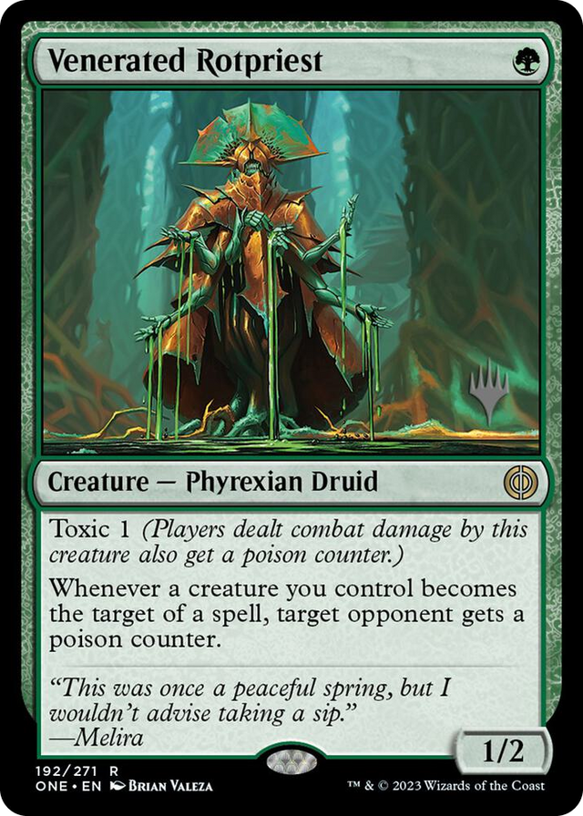 0192 Venerated Rotpriest R Promo Pack: Phyrexia: All Will Be One