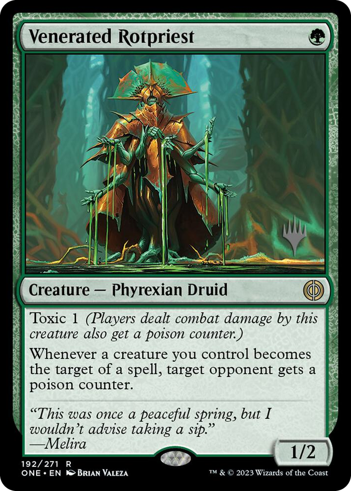 Venerated Rotpriest #192 R - Promo Pack: Phyrexia: All Will Be One Pokemon card