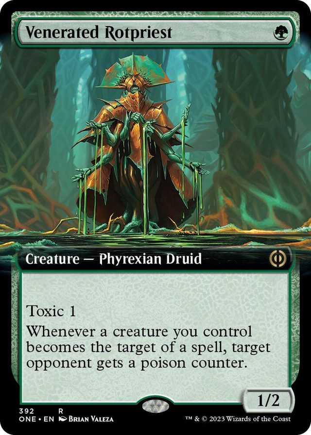 0392 Venerated Rotpriest (Extended Art) R Phyrexia: All Will Be One