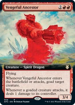 0304 Vengeful Ancestor (Extended Art) R Commander: Adventures in the Forgotten Realms