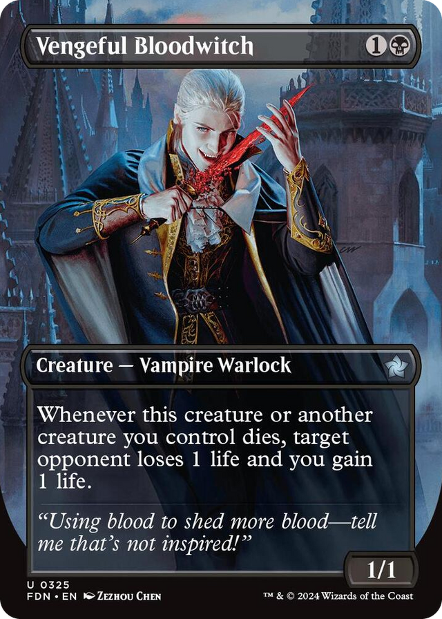 0325 Vengeful Bloodwitch (Borderless) U Foundations
